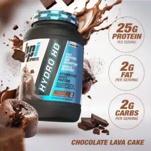 BPI Sports Hydro HD – 100% Hydrolyzed Whey Protein Powder(5 Lbs)