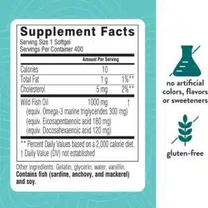 Swisse Ultiboost Odourless Super Strength Wild Fish Oil 1000mg (400 Capsules)