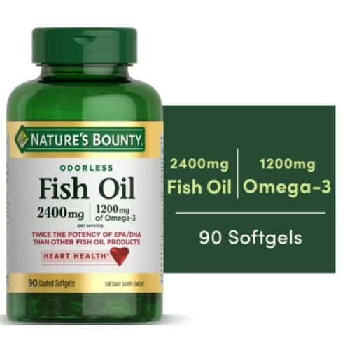 Nature's Bounty Odorless Fish Oil, 1200mg Omega-3(90 Softgels) price in bd