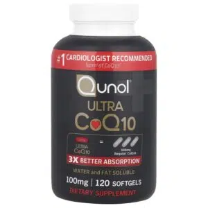 Qunol CoQ10 100mg Softgels, Ultra CoQ10 100mg, 3x Better Absorption, Antioxidant for Heart Health & Energy Production, Coenzyme Q10 Vitamins and Supplements (120 Softgels)
