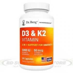 Dr. Berg Maximum Strength Vitamin D3 K2 60 Capsules price in Bangladesh
