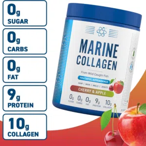 Applied Nutrition Marine Collagen Powder – Hydrolysed Collagen Protein | Healthy Skin, Hair, Nails (300g – 25 Servings)