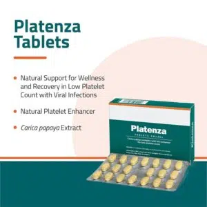 Himalya Platenza | Increases platelet count | Strengthens the Immune System | 60 Tablets