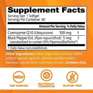 Doctors Best High Absorption CoQ10, Heart & Energy Support (60 Softgels)