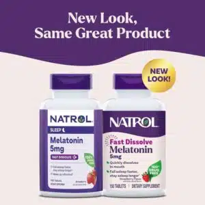 Natrol, Melatonin, Fast Dissolve, Strawberry, 5 mg,(150 Tablets)