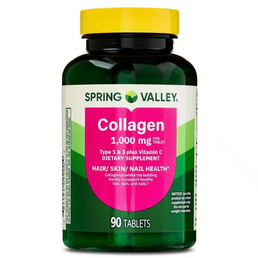 Spring Valley Collagen Type 1 & 3 Plus Vitamin C Hair Skin Nails 1,000 mg 90 Count price in Bangladesh