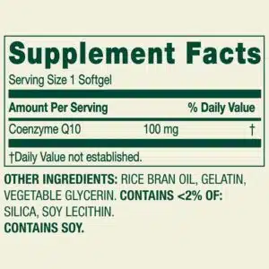 Spring Valley Rapid-Release CoQ10 Dietary Supplement | 100 mg | 30 Count