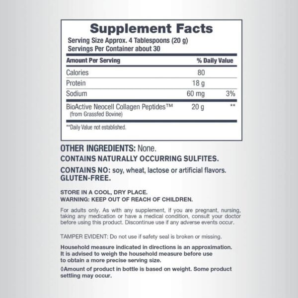 NeoCell Grassfed Collagen Peptides Powder 600g price in Bangladesh