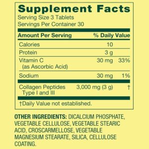 Spring Valley Collagen Type 1 & 3 Plus Vitamin C Hair Skin Nails 1,000 mg 90 Count price in Bangladesh