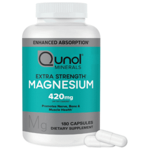 Qunol Magnesium Capsules 420mg, 100% DV, High Absorption Magnesium Supplement(180 Capules) price in Bd