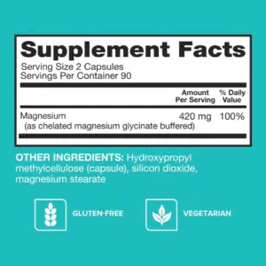 Qunol Magnesium Capsules 420mg, 100% DV, High Absorption Magnesium Supplement(180 Capules) price in Bangladesh