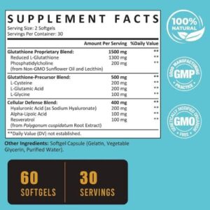Zeylamum 2400 MG Liposomal Glutathione (60 Softgels) price in Bangladesh
