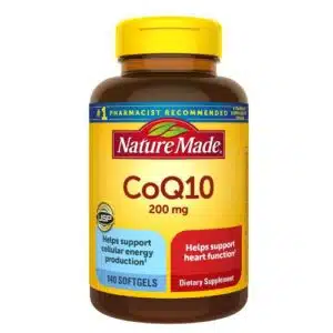 Nature Made CoQ10 200mg Softgels, Dietary Supplement for Heart Health Support (140 Capsules)