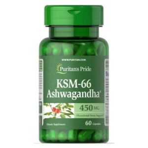 Puritan's Pride Ashwagandha KSM-66 Occasional Stress Support, 450mg (60 Capsules) price in Bd